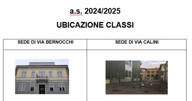 UBICAZIONE CLASSI a.s. 2024/2025