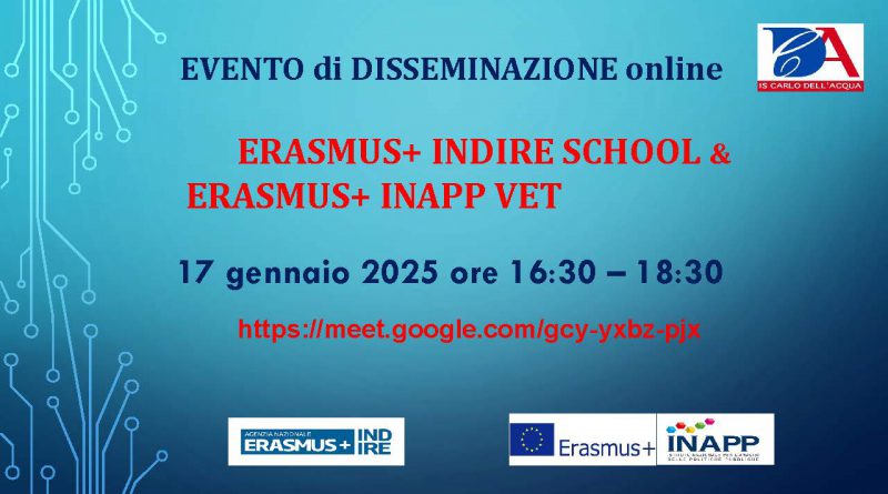 Erasmus+ Inapp Vet e Indire School